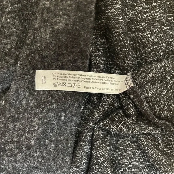 Anthropologie Saturday Sunday Gray Crossover Long Sleeve Sweater Dress - Picture 11 of 12